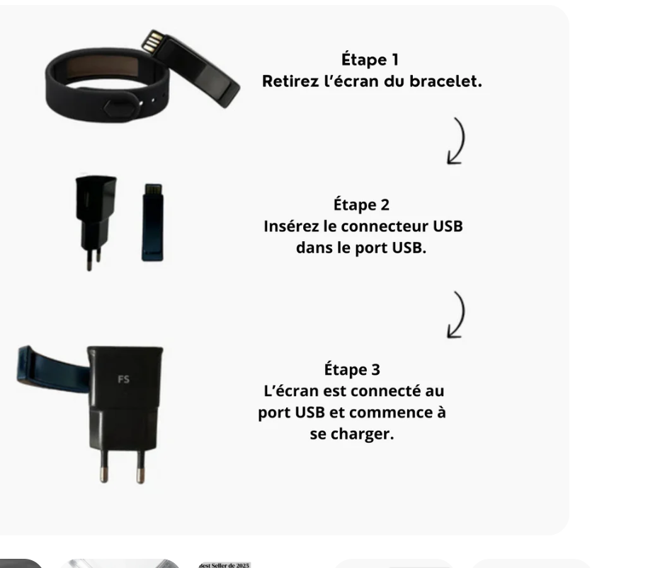 Bracelet intelligent | Réveil Silencieux Nouvelle Génération