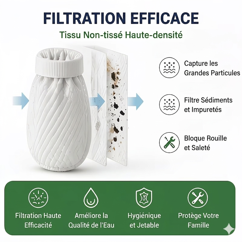 🔍✅🔥Pack(20) Filtre de Robinet Anti-Impuretés Premium