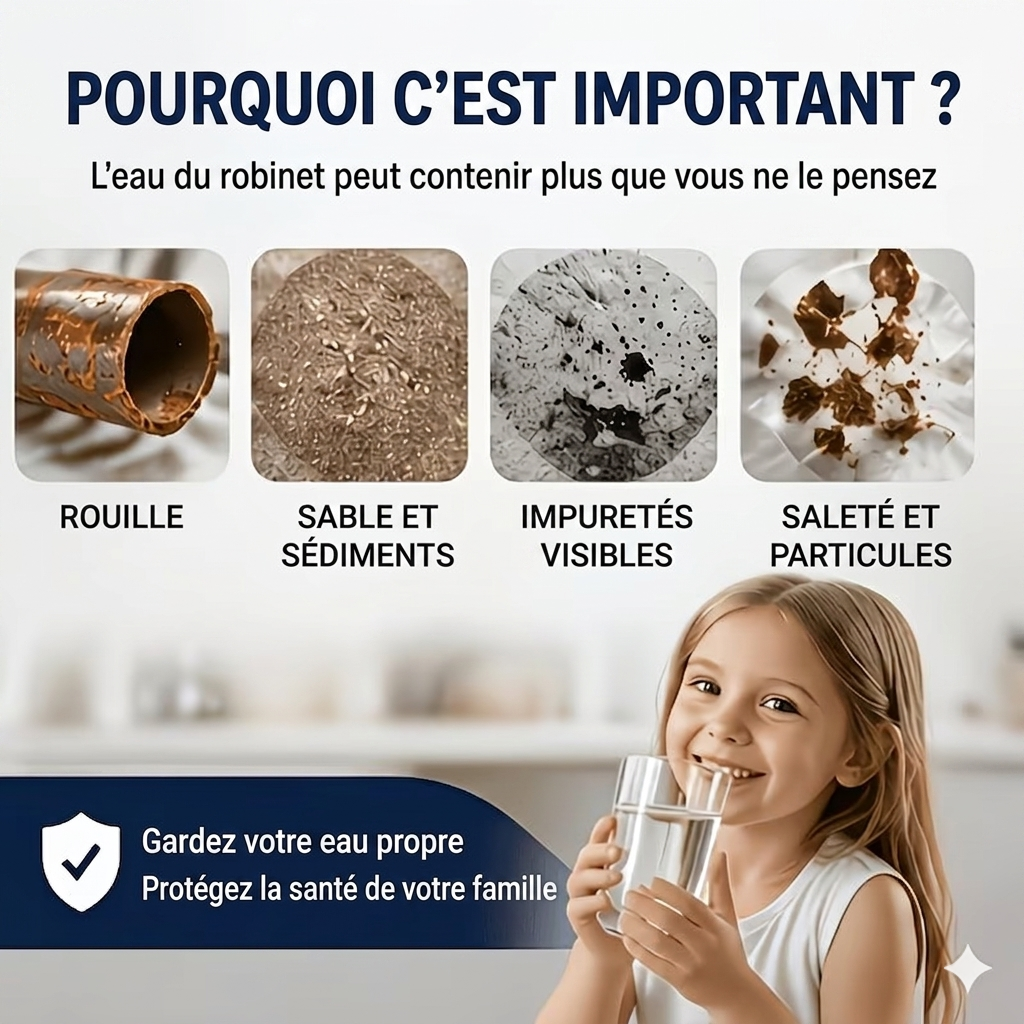 🔍✅🔥Pack(20) Filtre de Robinet Anti-Impuretés Premium